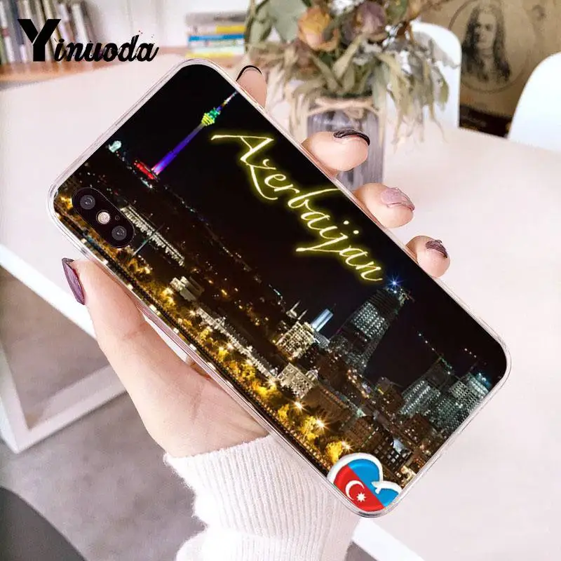 Чехол Yinuoda для iPhone 7 6 X прозрачный чехол с флагом azerjan buta 6S 7plus 8 8Plus 5 5S XR XS XSMAX|Бамперы|