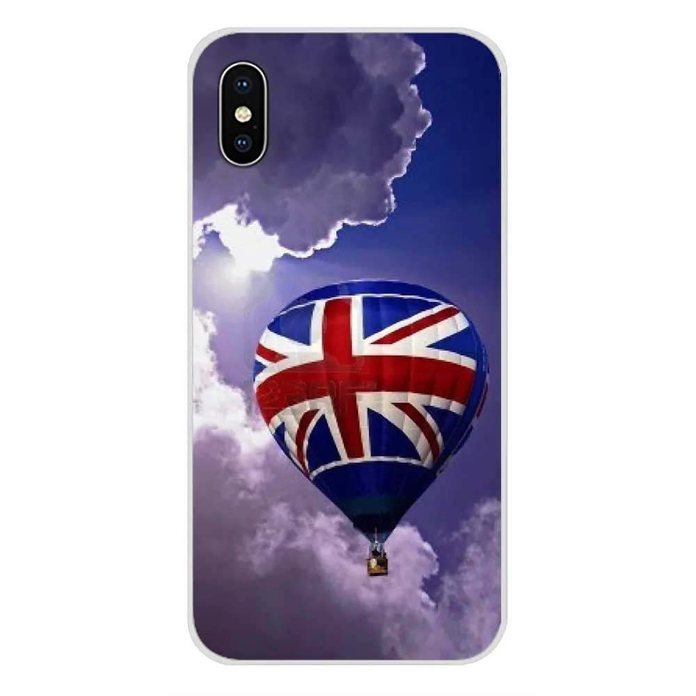 Аксессуары для телефонов с британским флагом Union Jack чехлы Apple iPhone X XR XS MAX 4 4S 5 5S 5C SE 6