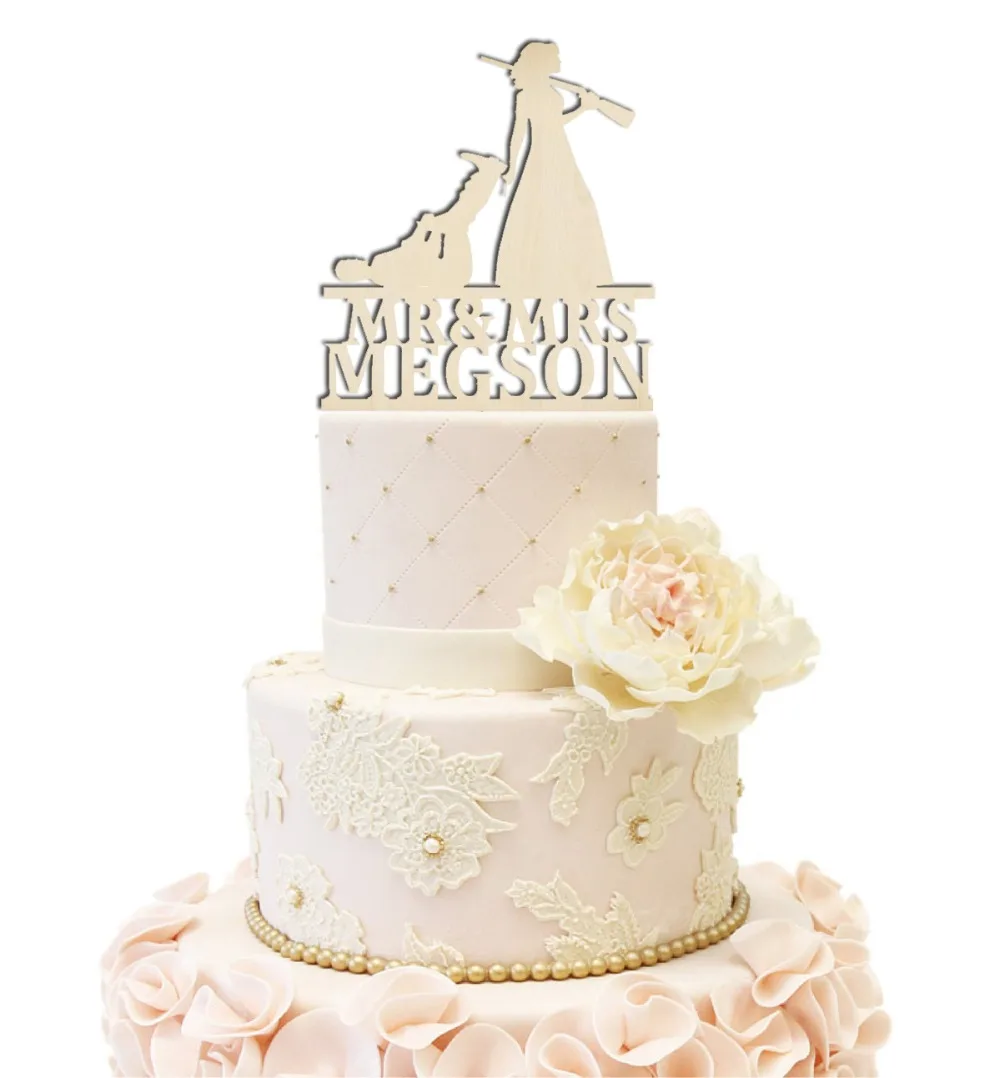 Hunt Is Over Свадебный Топпер для торта смешные свадебные украшения невесты и