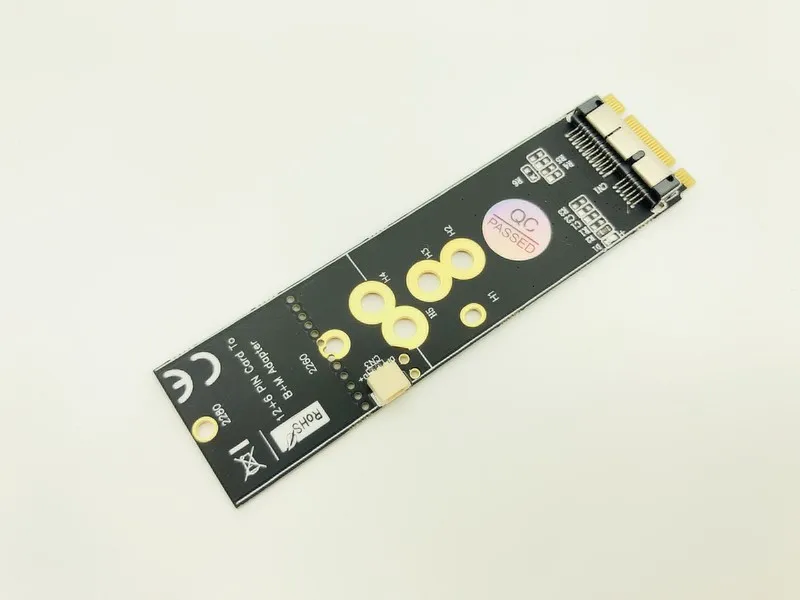 Добавить на карты 12 + 6Pin беспроводной WiFi Bluetooth карта NGFF M.2 B M Ключ адаптер для Mac OS