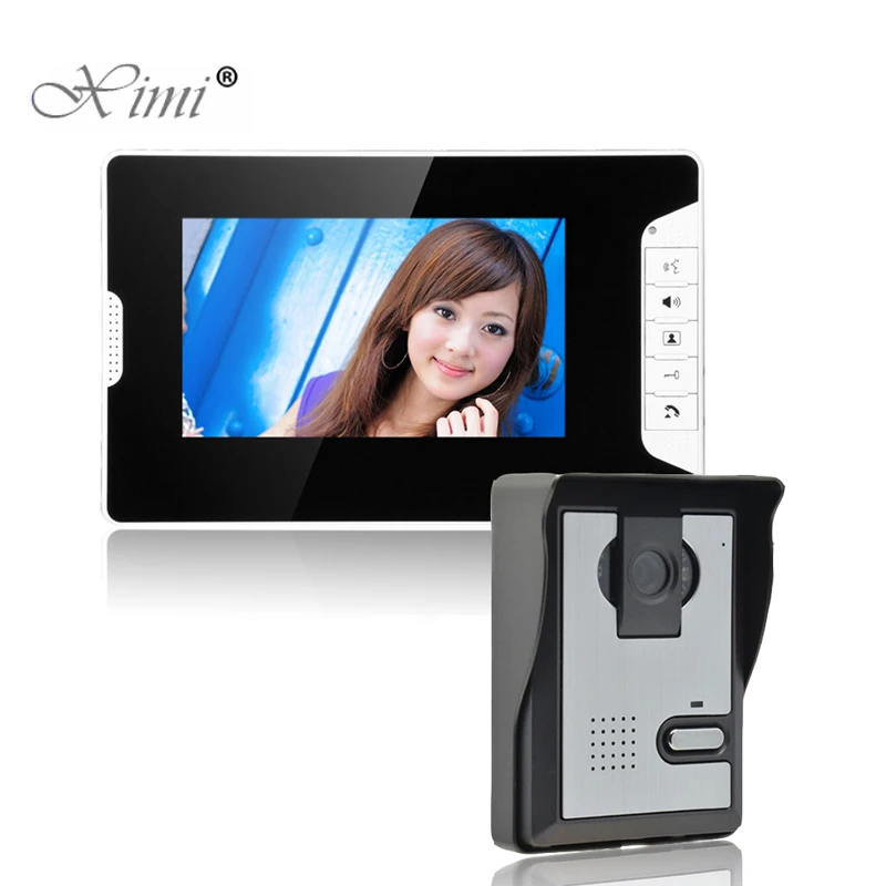 Good Quality 7inch Video Door Phone System Villa Wired Door Bell Access Control Color Screen Wired Video Intercom