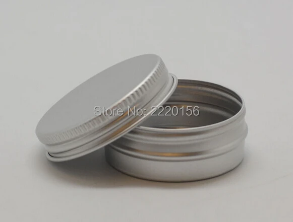 Free Shipping 15ml Aluminium Balm Tins pot Jar 15g comestic containers with screw thread Lip Gloss Candle Packaging 500pcs | Красота и