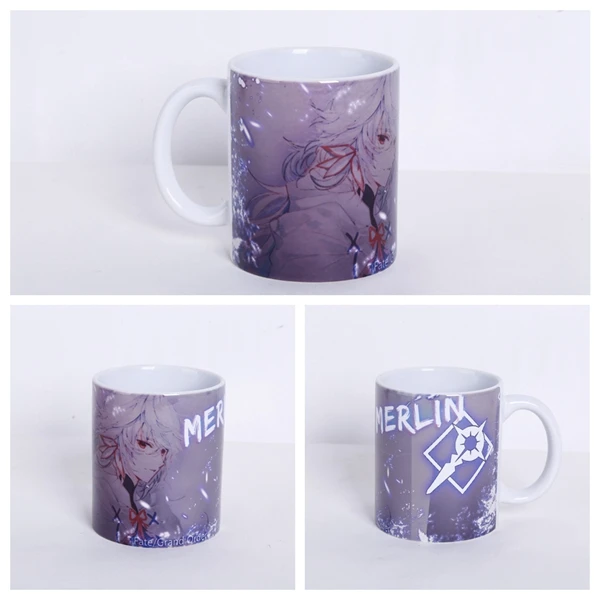 Аниме Fate Grand Order Jeanne dArc Alter Saber Tamamo no Mae Okita Souji Merlin Scathach Emiya кружка для косплея персонаж FGO - Цвет: 3
