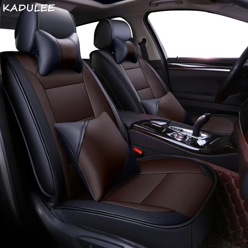 KADULEE pu кожаный чехол для автомобиля nissan qashqai j10 almera n16 note x-trail t31 patrol y61 аксессуары Чехлы для автомобиля - Название цвета: Deluxe Edition