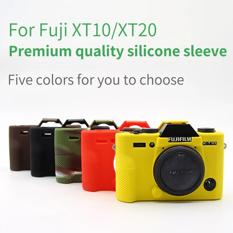 Новый горячий силиконовый чехол для Fuji XT10 X-T10 XT20 XT-20Camera резиновый защитный пять