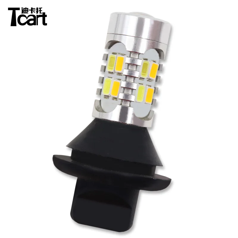 Tcart 1 шт. только для замены золотого цвета СВЕТОДИОДНЫЙ DRL дневные ходовые огни и Передние поворотники все в одном