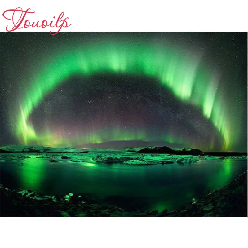 5D квадратная и круглая полноцветная Алмазная вышивка aurora алмазная живопись