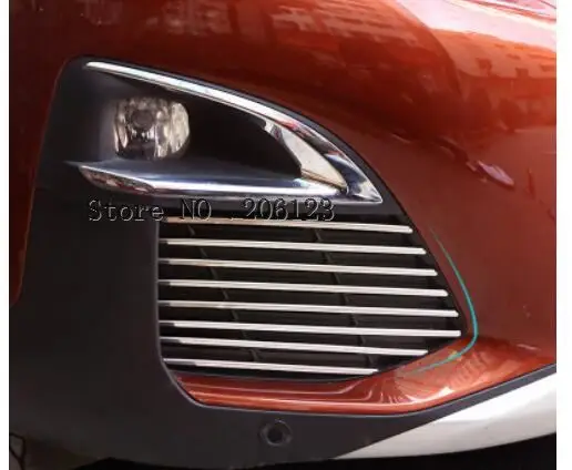 Для peugeot 3008GT 3008 17 18 /5008GT нержавеющая Передняя решетка решетки Нижняя отделка полосы 26 шт