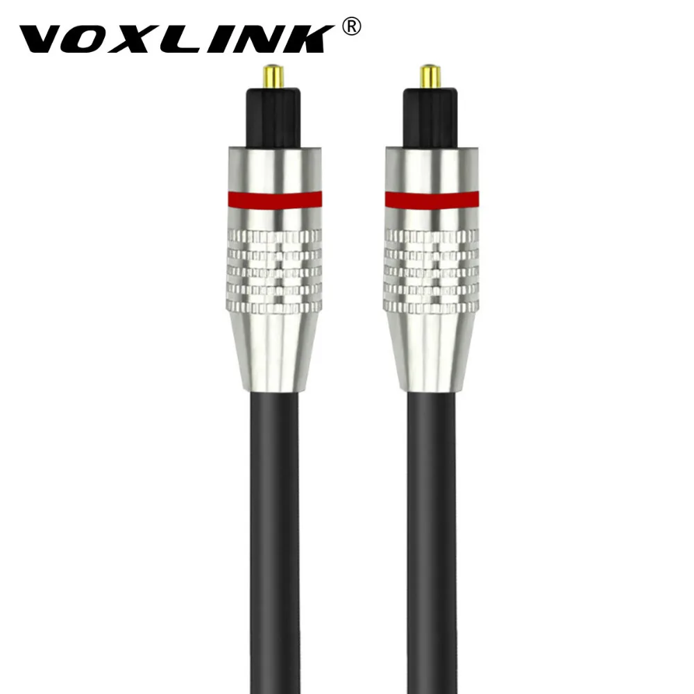 VOXLINK цифровой аудио оптический SPDIF кабель OD 6 0 Позолоченные Toslink для Blu Ray CD DVD плеер