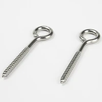 2pcs 95mm big eye screw bolt hook 304 stainless steel screw eye diy rope accessories wood screws jewellery accessories