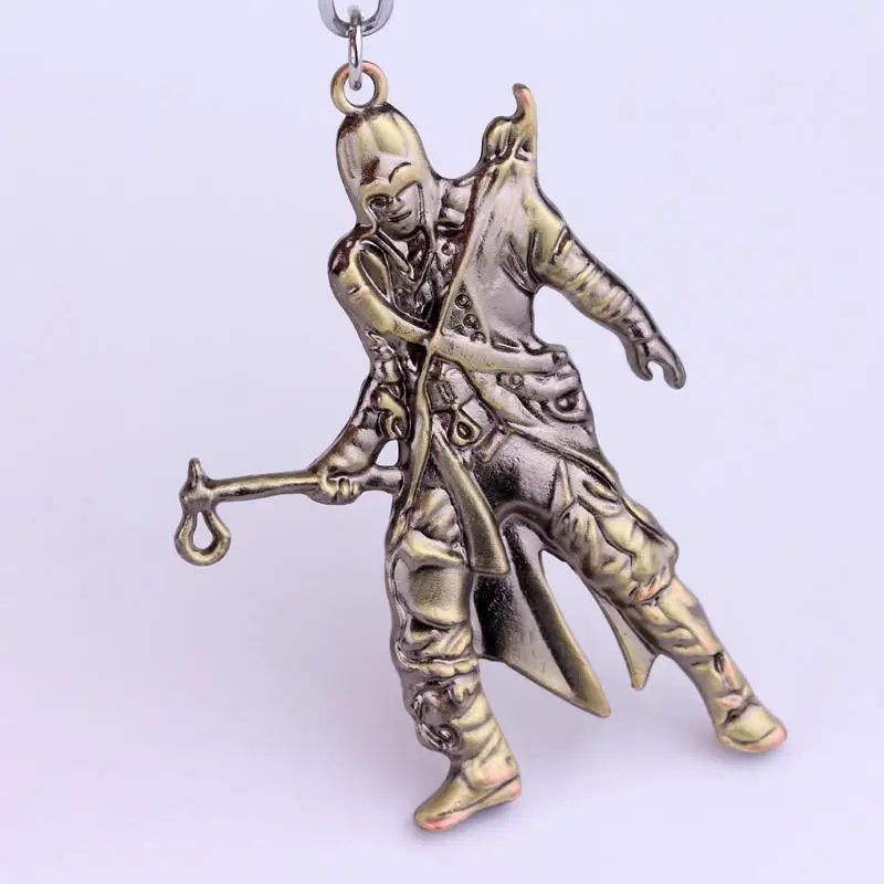 Игра Assassins creed ACT фигурки из сплава металла автомобильный брелок держатель лучший друг Выпускной подарок на Рождество