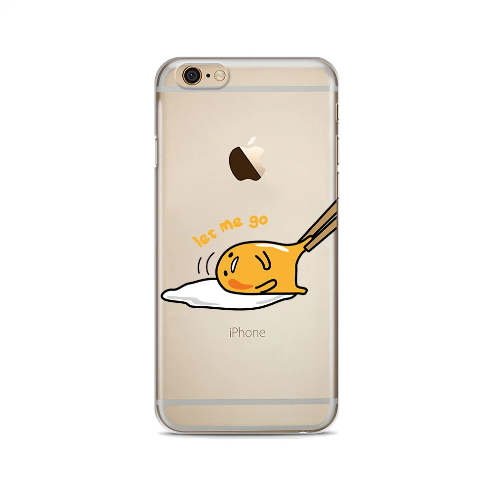Милые Gudetama мультфильм яйцо Мягкий силиконовый чехол для телефона iphone X XS Max XR 8