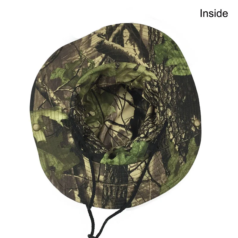 

Camo Boonie Bucket Hats For Men Deadwood Camouflage Hat Army Wide Brim Casual Cap Flat Gorras