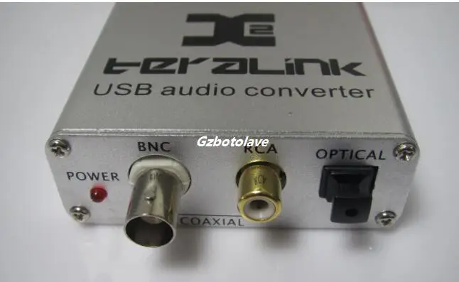 TeraLink X2 USB коаксиальный BNC SPDIF 24 бит/96 кГц XP vista win7 для MAC бесплатная доставка|usb coaxial|usb