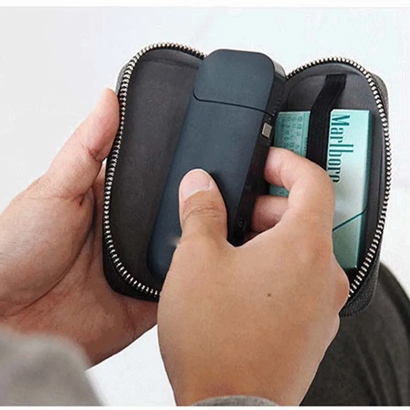 Чехол на молнии для девушек s, для IQOS 2,4 Plus, чехол-бумажник, чехол-кошелек, чехол iQOS из искусственной кожи, чехол для переноски