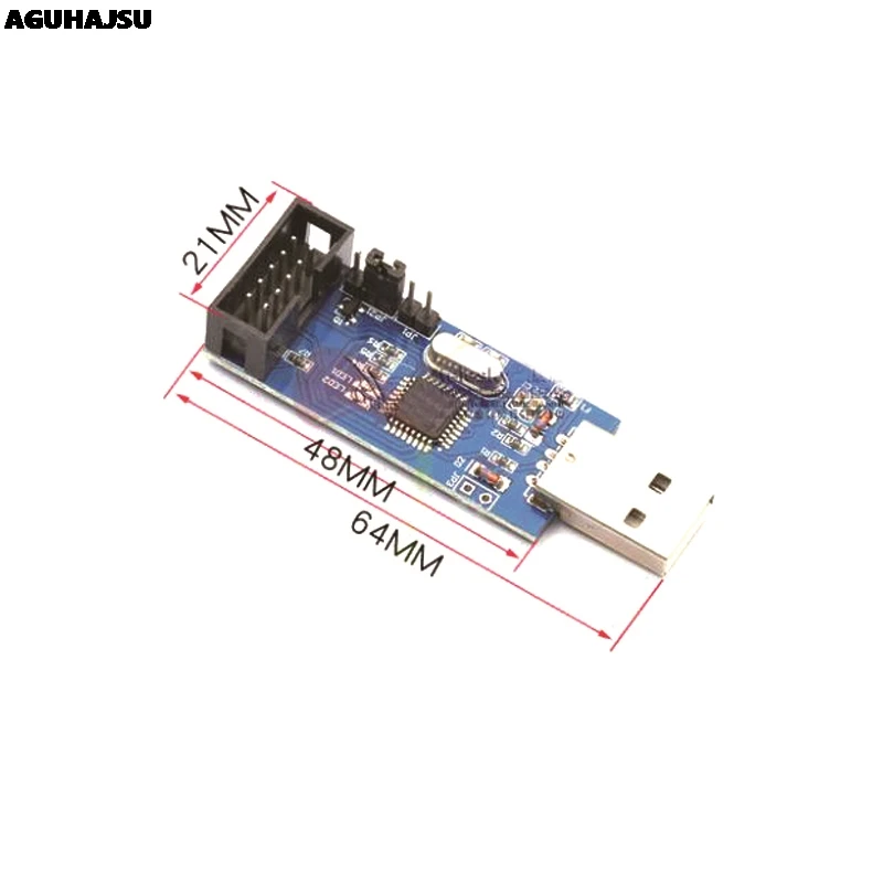 Плата адаптера 10 контактов на 6 + USBASP USBISP AVR программатор USB ATMEGA8 ATMEGA128 ATtiny/CAN/PWM