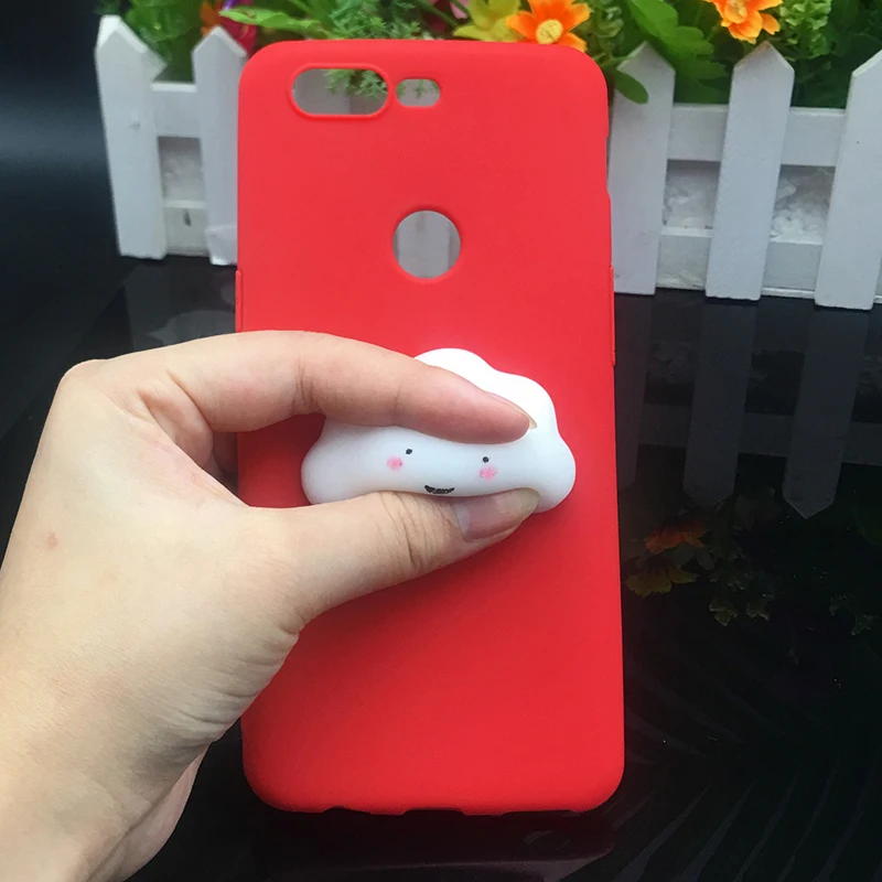 Мягкий силиконовый чехол из ТПУ с милым объемным мягким котиком для oneplus 6