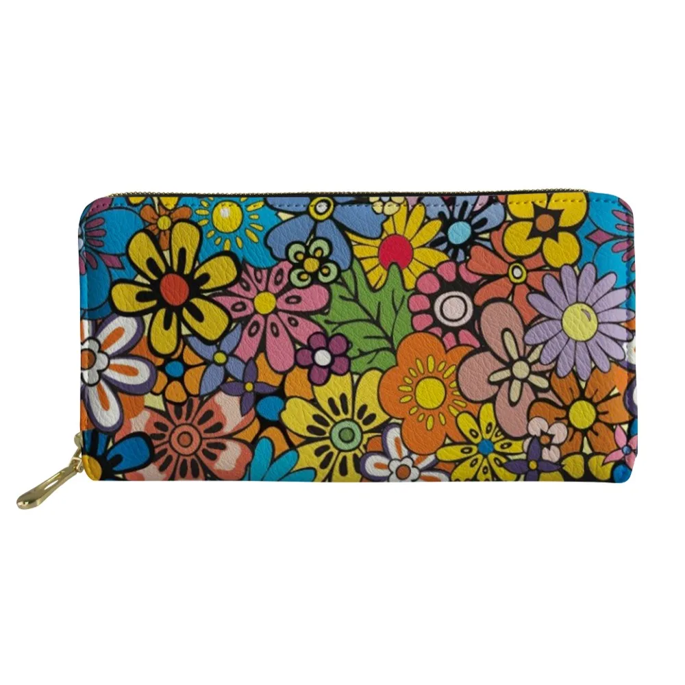 cute small floral wallet Women Long Wallet lovely Mini Dachshund Girl Coin Card Cases Bags Travel Storage Money Purse for girls | Багаж и