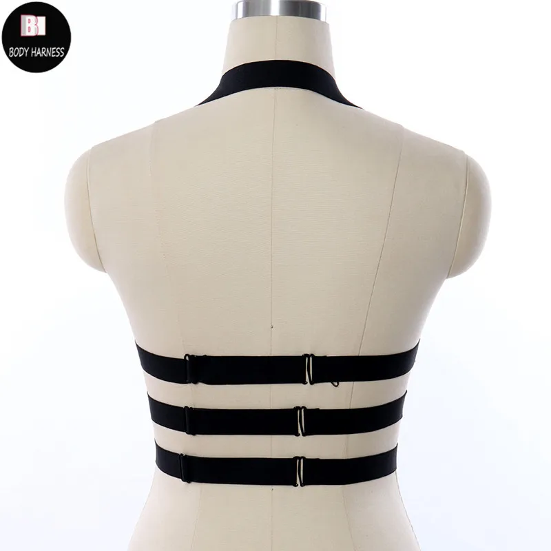 Сексуальные женские черные портупеи для фетиша танцев на шесте портупея тела