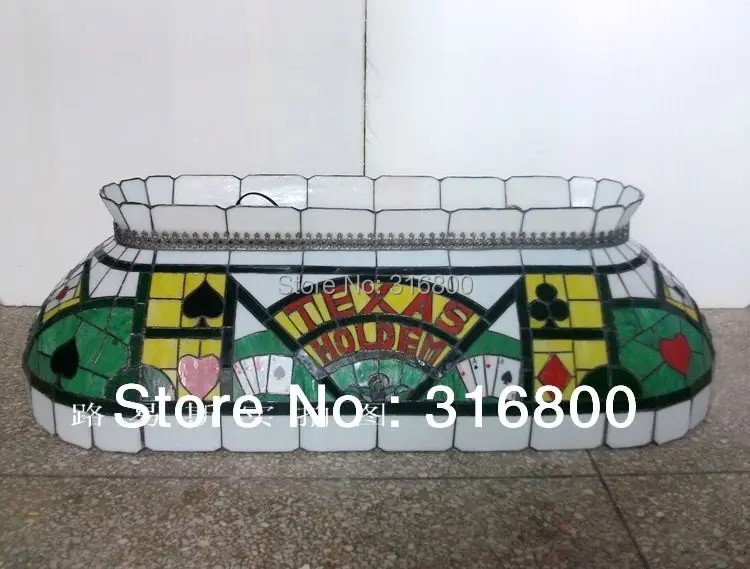 Высококлассный европейский покер удлиненный люстра из цветного стекла Ресторан