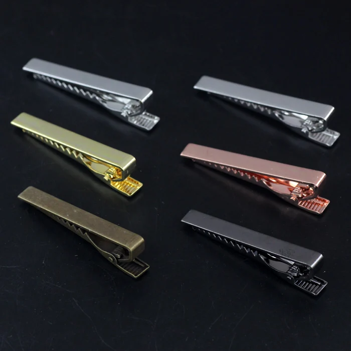 

50*5mm Dull Silver/Gold/Black/Antique Bronze Color Nickel-free,lead-free Men & Women Duck tongue Classic Tie Clips