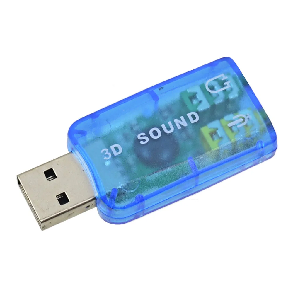Внешняя звуковая карта TISHRIC адаптер 5 1 канала USB в 3D аудио канал профессиональный