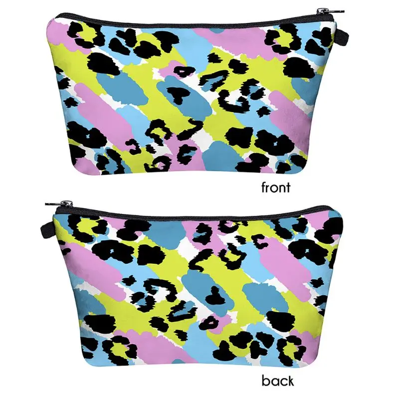 11 Модная женская косметичка, сумочка для туалетных принадлежностей, водонепроницаемая женская косметичка с леопардовым рисунком, многофункциональная Сумочка для хранения - Цвет: 11