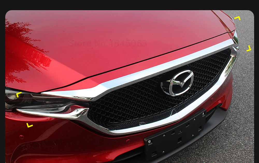 Подходит для Mazda CX-5 CX5 ABS Хром Внешний передний двигатель машина решетка верхняя крышка капота отделка автомобиля Стайлинг 1 шт