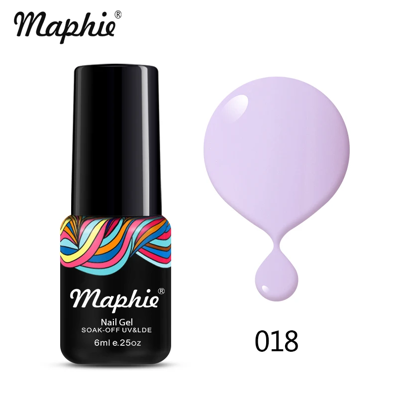 018 Maphie 6 мл бриллиантовый блеск с ультрафиолетовым свечением Гель-лак для ногтей великолепный блеск светодиодный лак для ногтей лак для нейл-арта розовый цвет УФ Гель-лак для ногтей - Цвет: 018