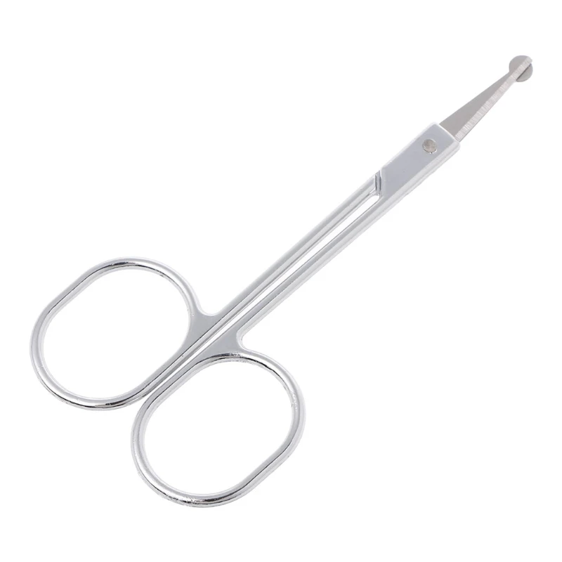 

Makeup Stainless Steel Eyebrow Round Tips Scissors Facial Trimming Beauty