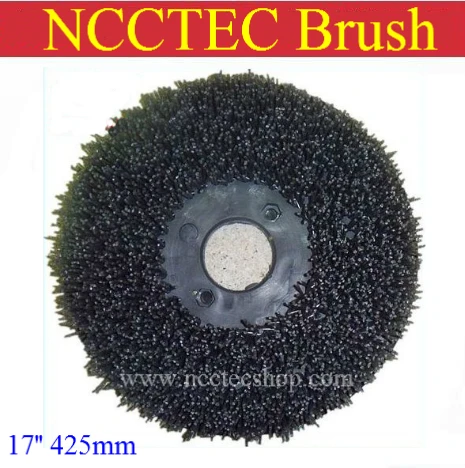 15'' NCCTEC steel wire floor clean brush for 17'' floor polisher | 400mm circular antique brush disc for granite marble