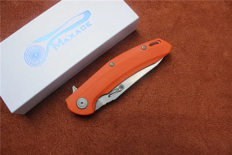 Бесплатная доставка складной нож Maxace Wind Flipper лезвие: 100% S35VN Ручка: G10 карманные