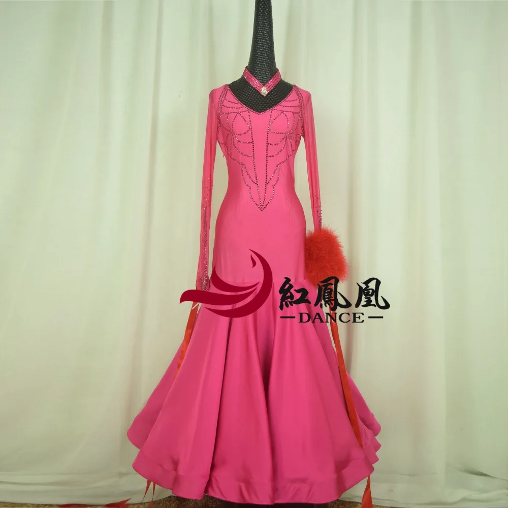 Стандартное бальное платье для женщин Новинка 2018 на заказ с высоким воротником и