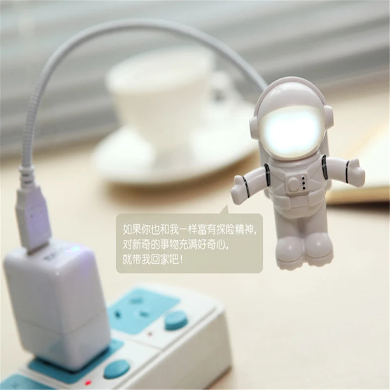 Творческий энергосберегающие Практические супер-mini usb астронавты свет в ночь