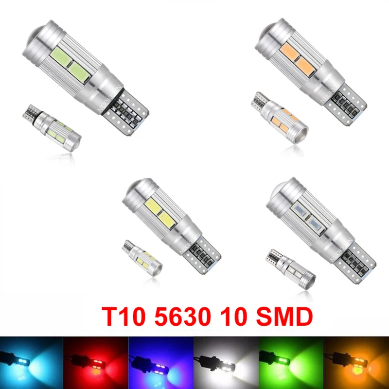 10 X автомобильный Стайлинг авто светодиодный T10 194 W5W Canbus smd 5730 светильник лампа без