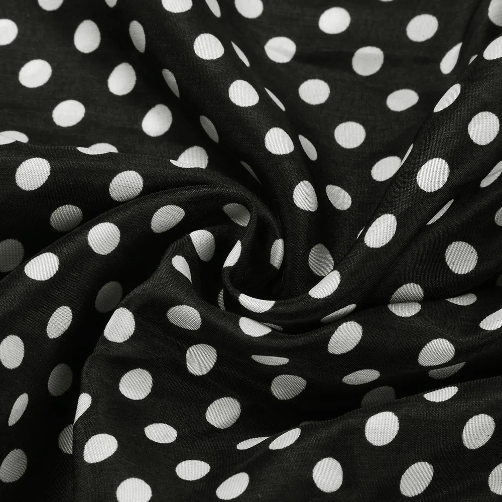 Женское модное платье в горошек трапециевидной формы без рукавов длиной до