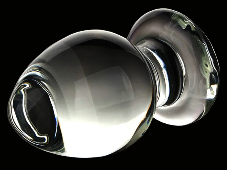 Диаметр 6 см Изысканная гладкая стеклянная Анальная пробка большая секс-игрушка