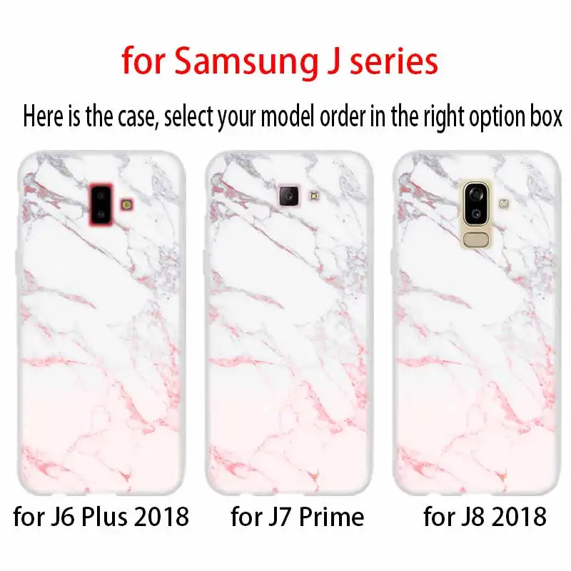 Чехол для телефона Samsung Galaxy J6 J8 J3 J5 J7 J4 Plus 2018 2016 2017 EU Prime Pro Ace j610 модный мраморный