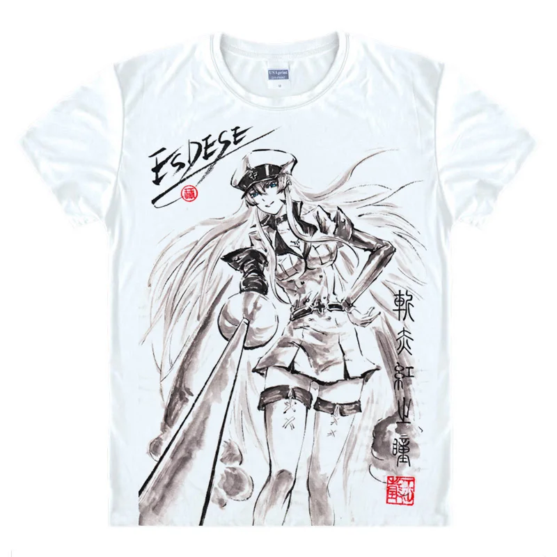 Style 7 Футболка с рисунком из аниме Eren Jaeger, футболка с рисунком Кена канеки, Токийский Гуль, традиционная китайская живопись с чернилами, современная живопись - Цвет: Style 7