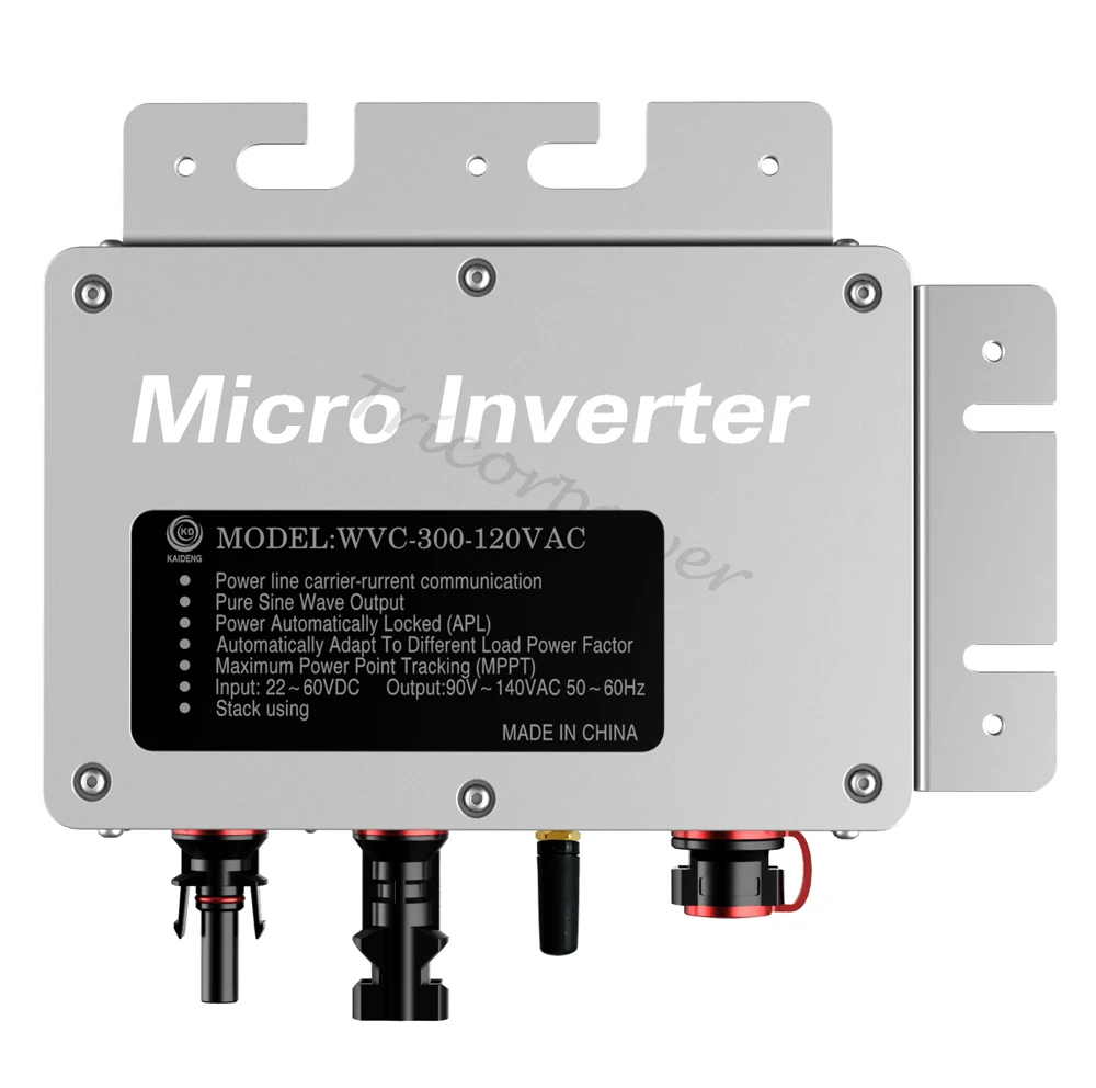 Микро-инвертор с сетевым выходом 260 Вт, 110 В/220 В, 22-50 В постоянного тока, чистая Синусоидальная волна MPPT с беспроводной связью 433 МГц
