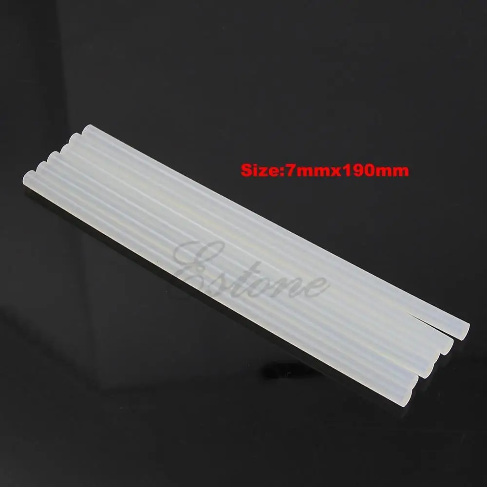 

New Hot 6Pcs 7mm Hot Melt Glue Sticks For Electric Glue Gun Craft Album Repair