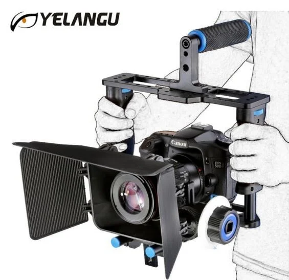 YELANGU C200 профессиональная портативная DSLR Rig камера клетка набор + Матовая коробка