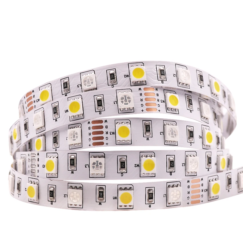 5050 Светодиодная лента RGBW DC12V светодиодный гибкий светильник RGB + белый/теплый