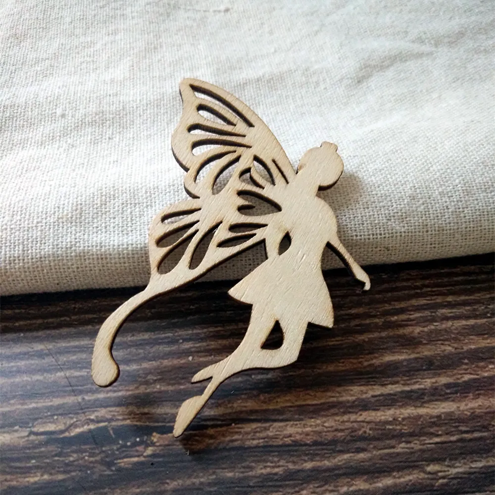 10 шт. дерево Крылья Ангела Рождественская елка кулон украшения безделушка