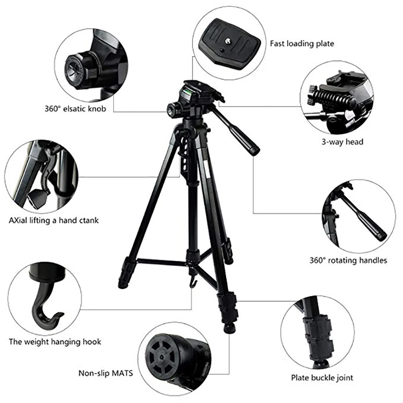 Монтажный штатив для камеры 70 &quotПрофессиональный DSLR Алюминиевый сплав