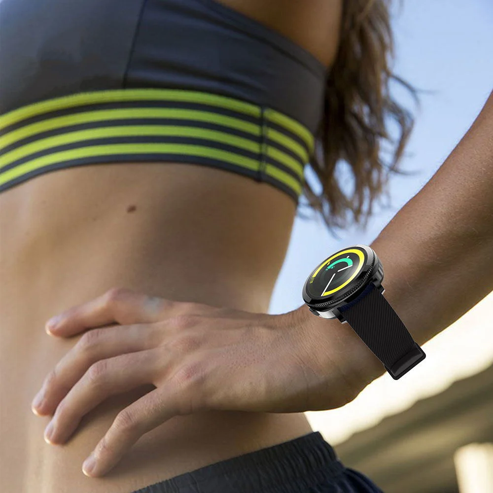 Ремешок силиконовый для Samsung gear S4/S2 спортивный классический браслет смарт часов 20