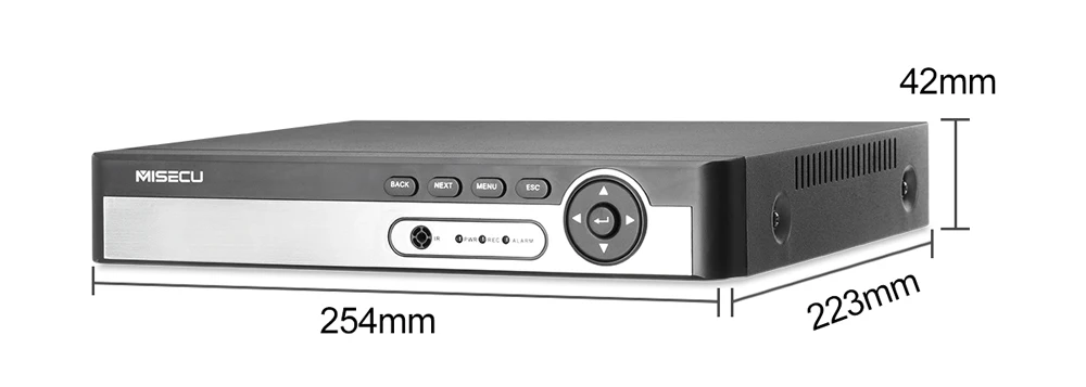 MISECU H.265 Max 5MP 4CH 8CH 48 В POE NVR до 8CH 16CH аудио выход видеонаблюдения безопасности видео рекордер для POE IP камера