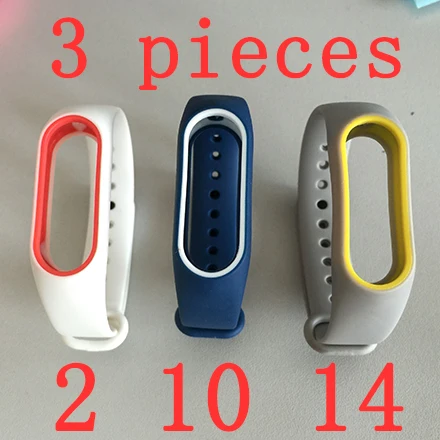 Xiaomi mi band 2 Ремешок Браслет для часов цветной двухцветный с индивидуальным силиконовым ремешком анти-потеря браслет - Цвет: Message color number