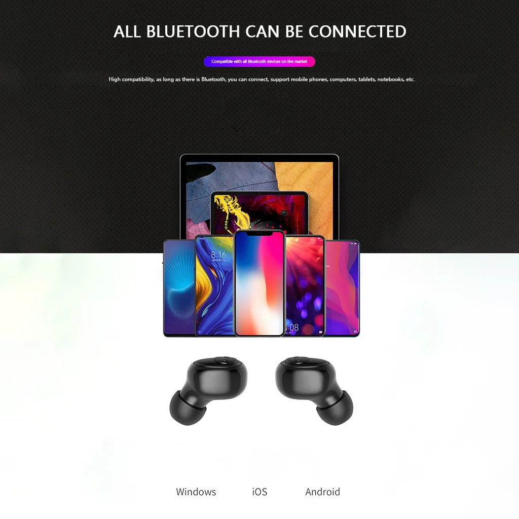 G6S True HIFI Беспроводная Bluetooth 5 0 гарнитура спортивные наушники Twins Ear Stereo |