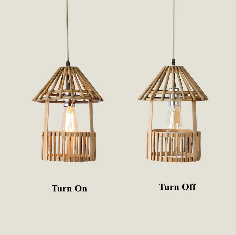 Архистическая бамбуковая люстра ручной работы из Юго Восточной Азии